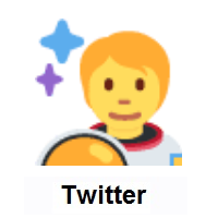 Astronaut on Twitter Twemoji