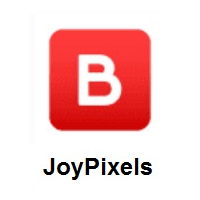 B Button (Blood Type) on JoyPixels