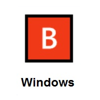 B Button (Blood Type) on Microsoft Windows
