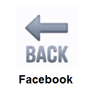 BACK Arrow on Facebook
