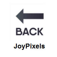 BACK Arrow on JoyPixels