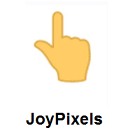 Backhand Index Pointing Up on JoyPixels
