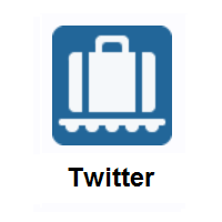 Baggage Claim on Twitter Twemoji