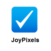 Check Box With Check on JoyPixels