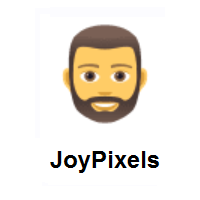 Person: Beard on JoyPixels