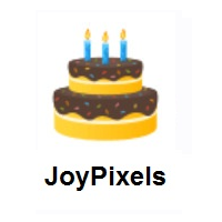 Birthday Cake on JoyPixels