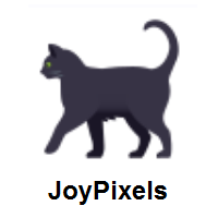 Black Cat on JoyPixels