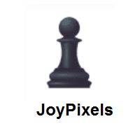 Black Chess Pawn on JoyPixels