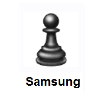 Black Chess Pawn on Samsung