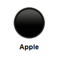 Black Circle on Apple iOS