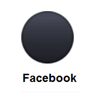 Black Circle on Facebook