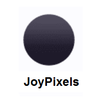 Black Circle on JoyPixels