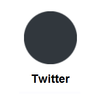 Black Circle on Twitter Twemoji