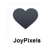 Black Heart on JoyPixels