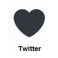 Black Heart on Twitter Twemoji