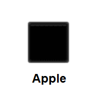 Black Medium Square on Apple iOS