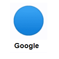 Blue Circle on Google Android