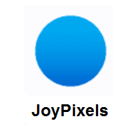 Blue Circle on JoyPixels