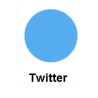 Blue Circle on Twitter Twemoji