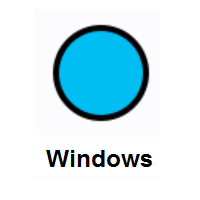 Blue Circle on Microsoft Windows