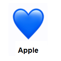 Blue Heart on Apple iOS