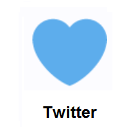Blue Heart on Twitter Twemoji
