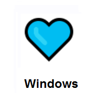 Blue Heart on Microsoft Windows