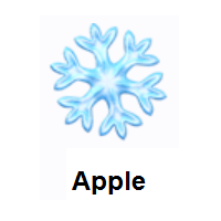 Blue Snowflake on Apple iOS