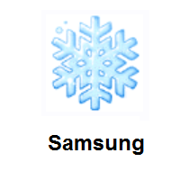 Blue Snowflake on Samsung