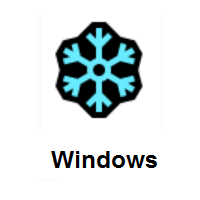 Blue Snowflake on Microsoft Windows