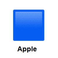 Blue Square on Apple iOS