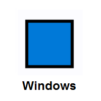 Blue Square on Microsoft Windows