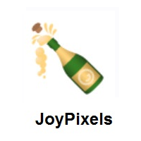 Bottle With Popping Cork on JoyPixels