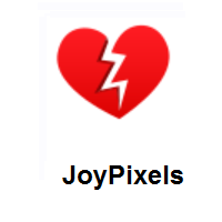 Broken Heart on JoyPixels