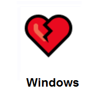 Broken Heart on Microsoft Windows