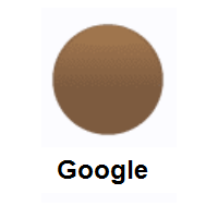 Brown Circle on Google Android
