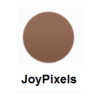 Brown Circle on JoyPixels