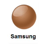 Brown Circle on Samsung