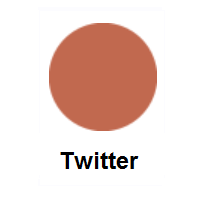 Brown Circle on Twitter Twemoji