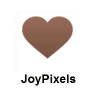 Brown Heart on JoyPixels