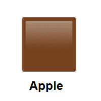 Brown Square on Apple iOS