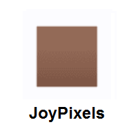 Brown Square on JoyPixels