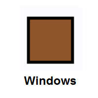 Brown Square on Microsoft Windows