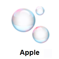 Bubbles on Apple iOS