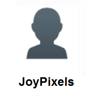 Bust in Silhouette on JoyPixels