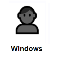 Bust in Silhouette on Microsoft Windows