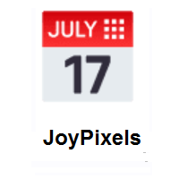 Calendar on JoyPixels