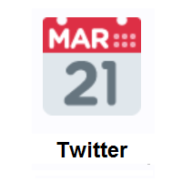 Calendar on Twitter Twemoji