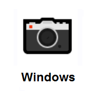 Camera on Microsoft Windows