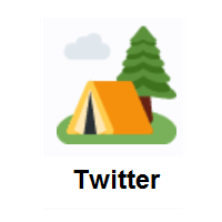 Camping on Twitter Twemoji